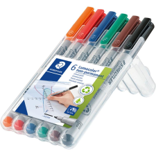 STAEDTLER Folienstift Lumocolor F nonperm 6St (316 WP6) filctoll, marker