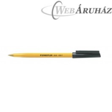 STAEDTLER Golyóstoll, 0,3 mm, kupakos, STAEDTLER Stick 430 F, fekete toll