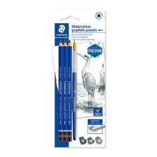 STAEDTLER Grafitceruza készlet ecsettel, Staedtler, Design Journey, Lumograph, akvarell - 3 db ceruza
