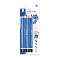 STAEDTLER Grafitceruza készlet, jumbo, hatszögletû, STAEDTLER "Design Journey Lumograph", 5... ceruza