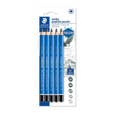 STAEDTLER Grafitceruza készlet, jumbo, Staedtler, Design Journey, Lumograph - 5 db ceruza