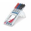 STAEDTLER "Lumocolor 316 F" Alkoholmentes marker OHP 0.6 mm 4 különböző szín (316 WP4) (316 WP4)