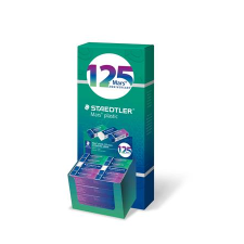 STAEDTLER "Mars Plastic 526, 125 éves" radír ceruzához - Kék-zöld-lila (52650MCA4) radír