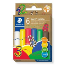STAEDTLER Modellező gyurma készlet, STAEDTLER "Noris® jumbo 842", 6 különböző szín gyurma
