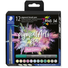 STAEDTLER MultiInk Pigment Arts brush pen 12er-Set Pastel retail (371 C12-2) filctoll, marker