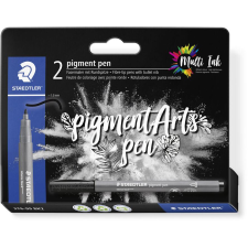 STAEDTLER MultiInk Pigment Arts intensiv pen schwarz 2er-Set retail (376-99 BK2) filctoll, marker