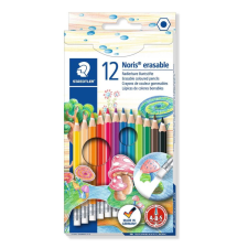 STAEDTLER Noris Club színes ceruza készlet radírral, 12 különböző szín (144 50NC12) színes ceruza