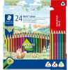 STAEDTLER Noris Colour Háromszögletű színes ceruza készlet (18+6 db / csomag) (187 C18P1)