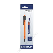 STAEDTLER Nyomósirón és grafitbél, 0,5 mm, STAEDTLER Graphite 777, vegyes színek (TS7775BK25DA) ceruza