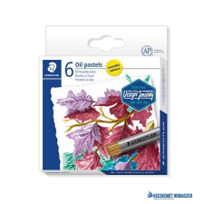 STAEDTLER Olajpasztell kréta, STAEDTLER® "2420 M", 6 különböző metál szín pasztellkréta