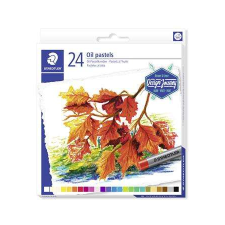 STAEDTLER Olajpasztell kréta, STAEDTLER "2420", 24 különböző szín pasztellkréta