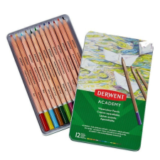 STAEDTLER "Academy" akvarell színesceruza készlet, fém doboz, 12 szín színes ceruza