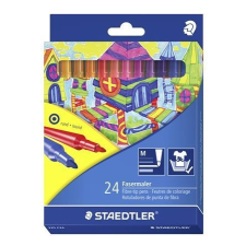STAEDTLER Rostirón készlet, 1 mm, STAEDTLER, 24 különböző szín (TS325C24) filctoll, marker