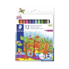  STAEDTLER Rostirón készlet, 1 mm, STAEDTLER &quot;325&quot;, 12 különböző szín filctoll, marker