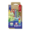 STAEDTLER Színes ceruza készlet, grafitceruzával, hegyezővel, STAEDTLER "Noris® junior 140", 5+1 különböző szín