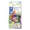 STAEDTLER Színes ceruza készlet, háromszögletű, STAEDTLER "Noris Colour", 12 különböző szín