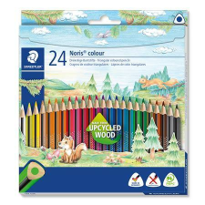 STAEDTLER Színes ceruza készlet, háromszögletű, STAEDTLER Noris Colour 187, 24 különböző szín (TS187C24) színes ceruza