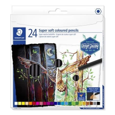 STAEDTLER Színes ceruza készlet, hatszögletű, STAEDTLER "149 C", 24 különböző szín színes ceruza