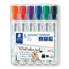 STAEDTLER Táblamarker készlet, 2-5 mm, vágott, staedtler &quot;lumocolor 351 b&quot;, 6 különböz&#337; szín 351 b wp6 filctoll, marker