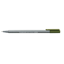 STAEDTLER Tűfilc, 0,3 mm, staedtler "triplus 334", olivazöld 334-57 filctoll, marker