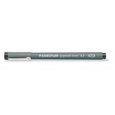 STAEDTLER Tusfilc, 0,3 mm, STAEDTLER "Pigment Liner", fekete filctoll, marker