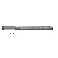 STAEDTLER Tusfilc, 0,4 mm, STAEDTLER "Pigment Liner", fekete filctoll, marker