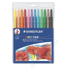 STAEDTLER Zsírkréta, csavarós, STAEDTLER Noris Club, 12 különböző szín (TS221NWP12) kréta