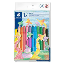 STAEDTLER Zsírkréta, csavarós, STAEDTLER &quot;Noris 221&quot;, 12 különböző szín kréta