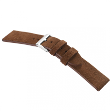 STAILER Premium Alaska nubuck bőr óraszíj, barna 20/18 L óraszíj