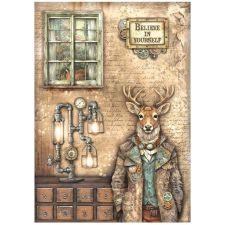 Stamperia Alterego Rízspapír A4 Deer Rice Paper (1 ív) decoupage papír