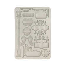 Stamperia Art of Travelling Szilikon öntőforma A5 Plates Silicon Mould (1 db) gyertyaöntő forma