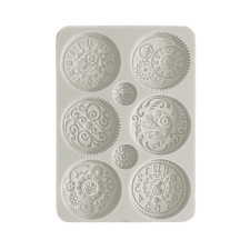 Stamperia Brocante Antiques Szilikon öntőforma A5 Clocks Silicon Mould (1 db) gyertyaöntő forma