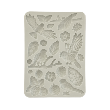 Stamperia Forest Szilikon öntőforma A5 Birds Silicon Mould (1 db) gyertyaöntő forma