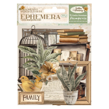 Stamperia Golden Harmony Kivágatok - öntapadós Ephemera (1 csomag) matrica