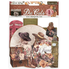 Stamperia Kivágatok , Our Way - Romantic Collection / Stamperia Die Cuts (1 csomag) matrica