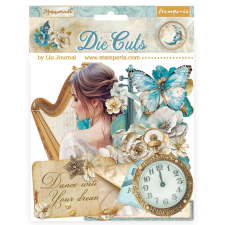 Stamperia Masquerade Kivágatok Die Cuts Assorted (1 csomag) matrica