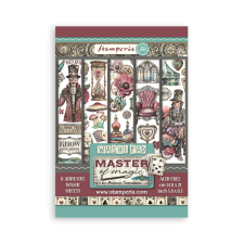 Stamperia Master of Magic Washi matrica Washi Pad (8 ív) matrica