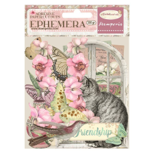 Stamperia Öntapadó kivágott formák - Orchids and Cats dekorációs kellék