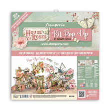 Stamperia Papírkészlet , House of Roses / Stamperia Paper Pack (1 csomag) decoupage papír