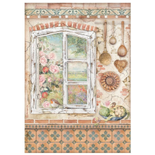 Stamperia Rizspapír A4, Casa Granada ablak / Stamperia Rice Paper (1 ív) decoupage papír