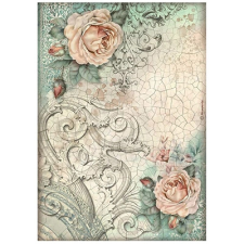 Stamperia Rizspapír A/4 Brocante Antiques roses dekorációs kellék