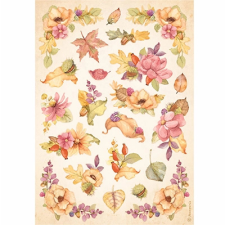 Stamperia Rizspapír A/4 erdei virágok dekorációs kellék