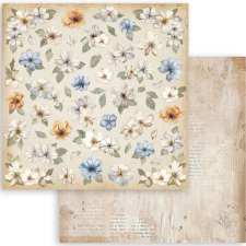 Stamperia Scrapbook kétoldalas papír - Create Happiness Secret Diary flowers dekorációs kellék