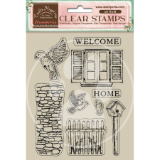 Stamperia Szilikonbélyegző , Create Happiness Welcome Home Birds/ Stamperia Clear Stamps (1 csomag) bélyegző