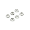 Standard Parts Anyák M6 (x6) eloxált ezüst Standard Parts Vázak, idomok, kiegészítők Csavarok és alkatrészek