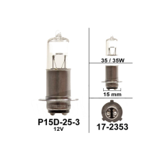 Standard Parts Fényszóró izzó Flosser 12V 35/35W P15D-25-3 egyéb motorkerékpár alkatrész