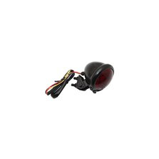 Standard Parts LED hátsó lámpa kerek piros / fekete motorkerékpár fényszóró