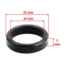 Standard Parts Szűkítő gyűrű Supertec 20x25x3mm Piaggio / Kínai robogók 4 ütemű egyéb motorkerékpár alkatrész