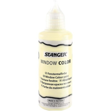Stanger Kreatív üvegmatrica festék Stanger 80 ml fluoreszkáló zöldes-sárga üvegfesték