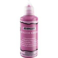 Stanger Kreatív üvegmatrica festék Stanger 80 ml rózsaszín üvegfesték